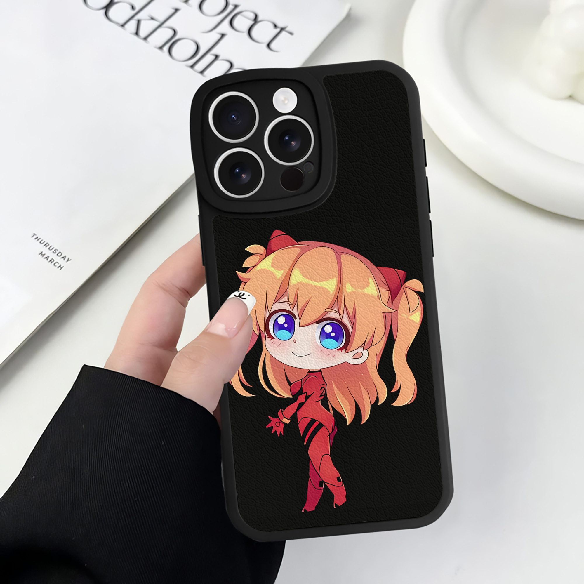 （画像用） EVA 新世紀エヴァンゲリオン 【iPhone 16シリーズ対応】シリコンスマホケース（レザー調） 材質：シリコン